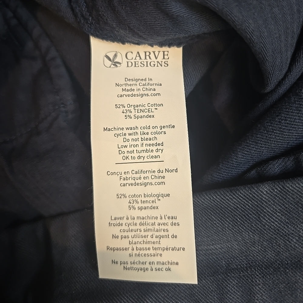 Size 10 Carve Designs Navy Sausalito Shorts With Pockets - Picture 7 of 7